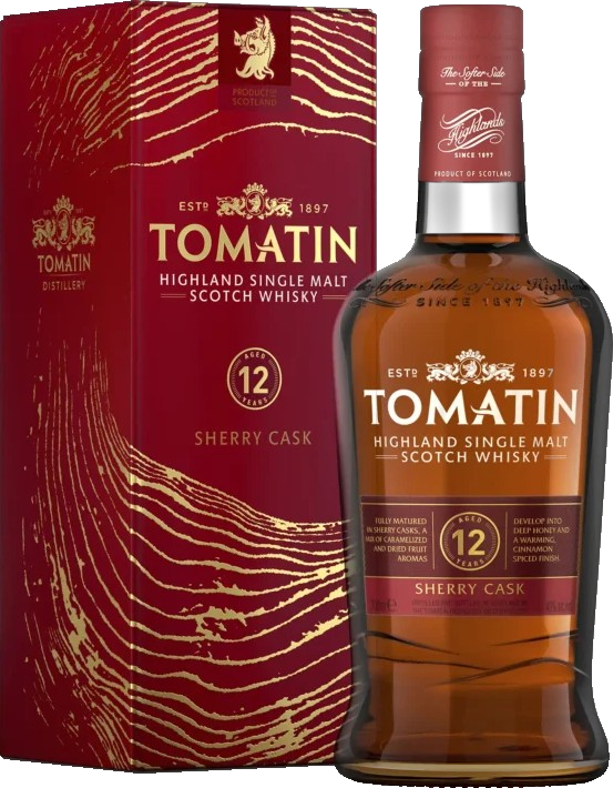 Tomatin 12YO SHERRY CASK Single Malt Scotch Whisky.png