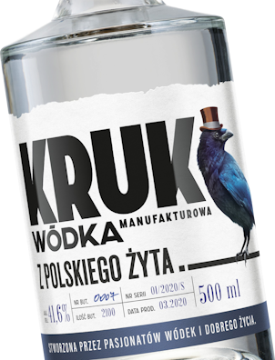 KRUK WÓDKA Z POLSKIEGO ŻYTA 700ML 41,6%.png